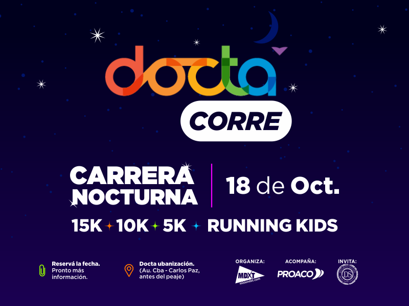 DOCTA CORRE, CARRERA NOCTURNA. 