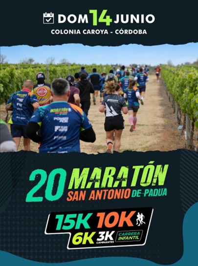 MARATON SAN ANTONIO DE PADUA, COLONIA CAROYA.